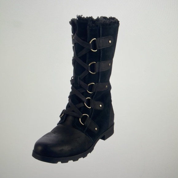 Sorel suede combat boots black - Picture 2 of 5